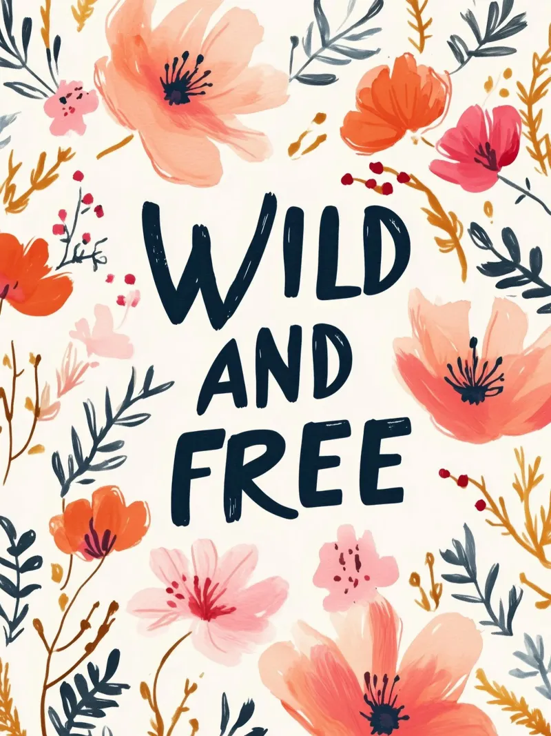 Wild And Free (Version 4) carta hahnemühle da treechild