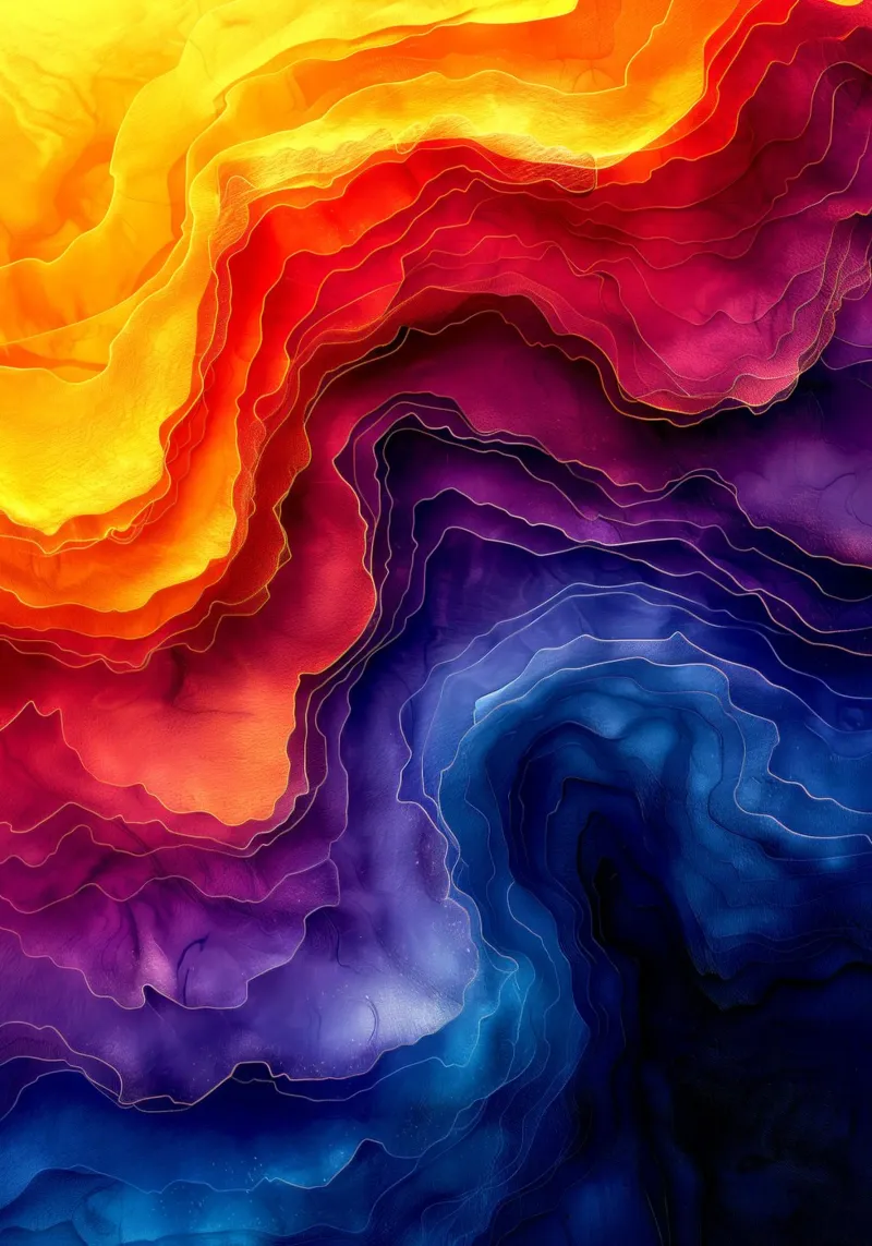 Abstraction colors art canvas by Justyna Jaszke JBJart