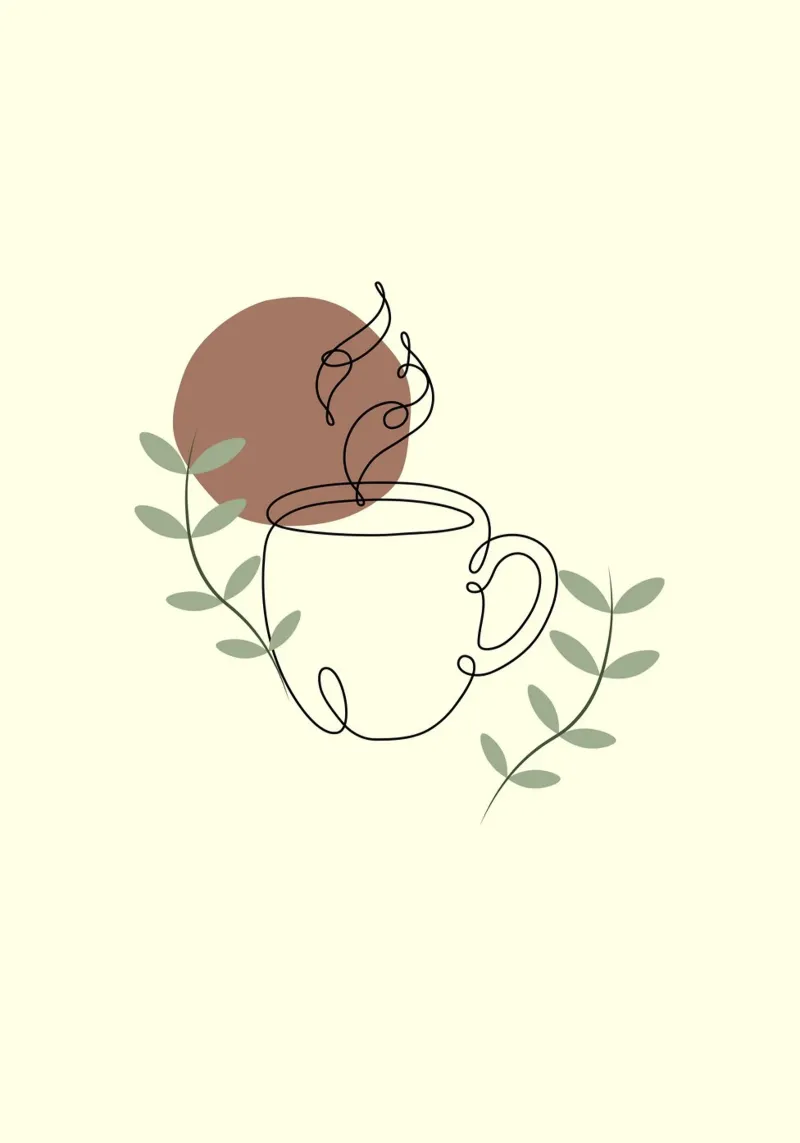 Steaming cup of coffee poster con telaio in alluminio da LisaArtes