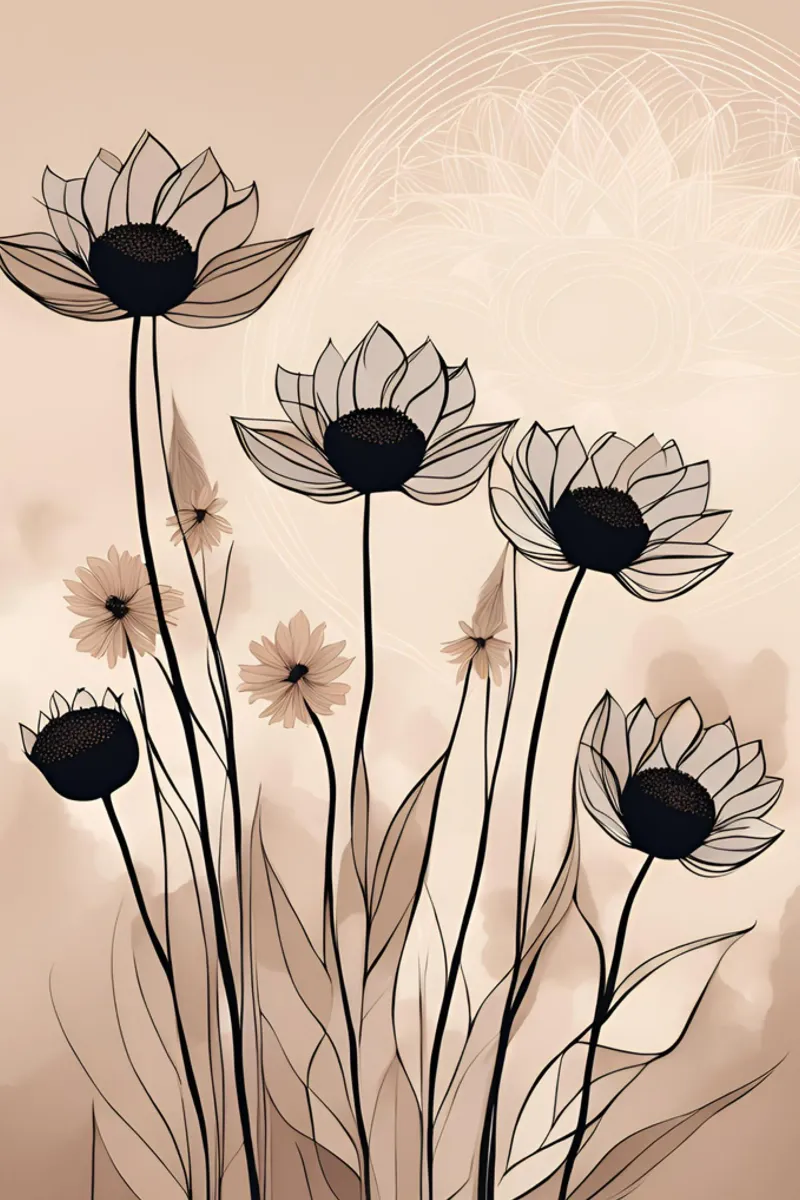 Solo fiori 3 pellicola backlit da Rezh creations