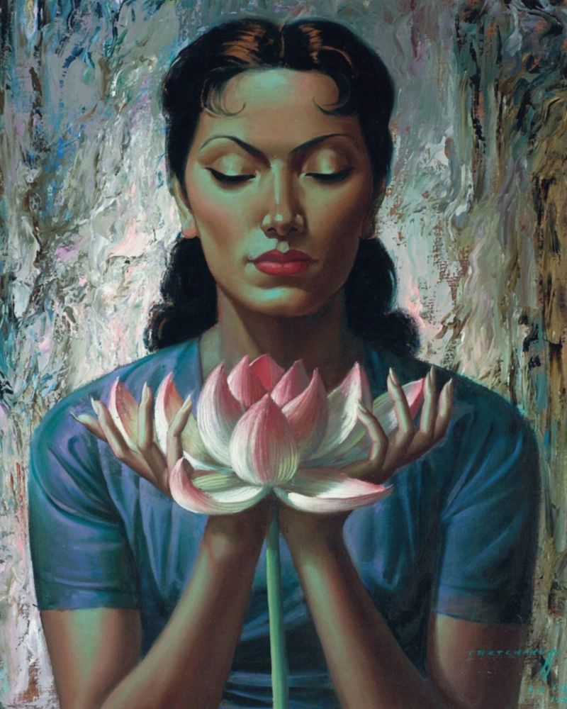 Water Lily (1955) - Tretchikoff Print plexiglass da Honeymoon Hotel