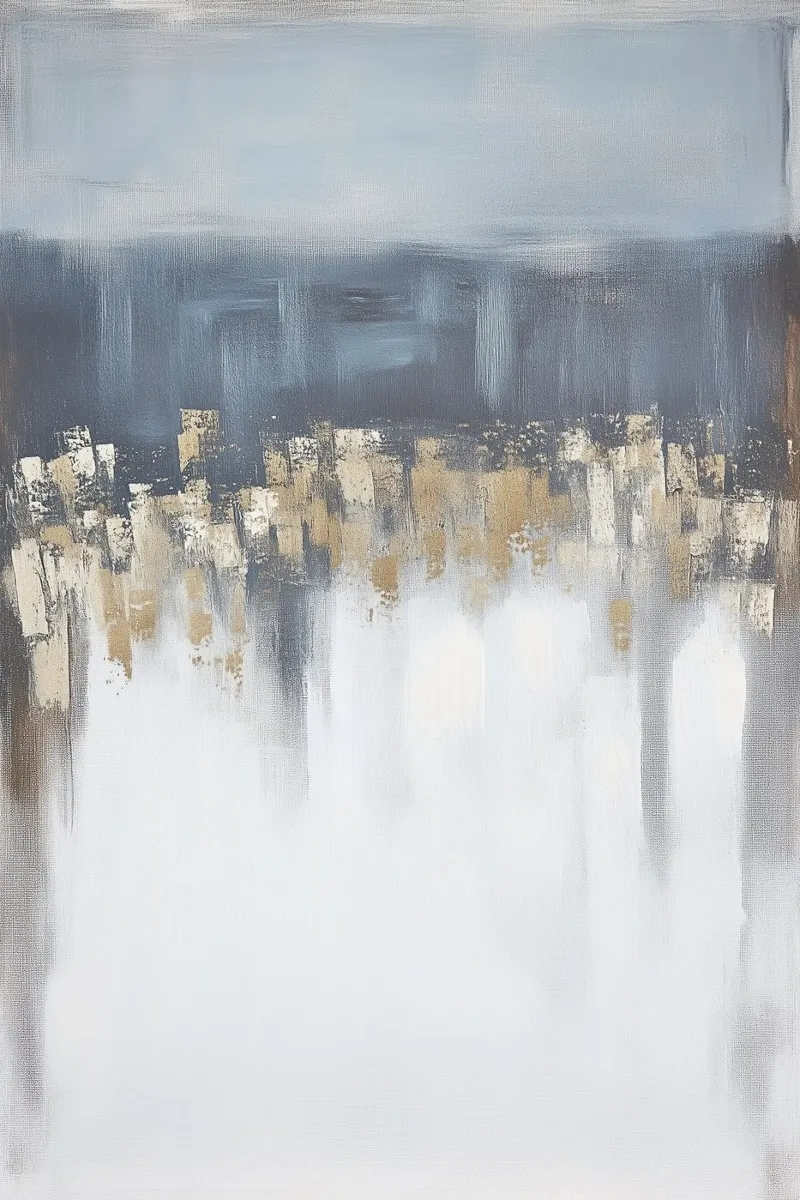 Abstract fields in pastel canvas by Carinaprint