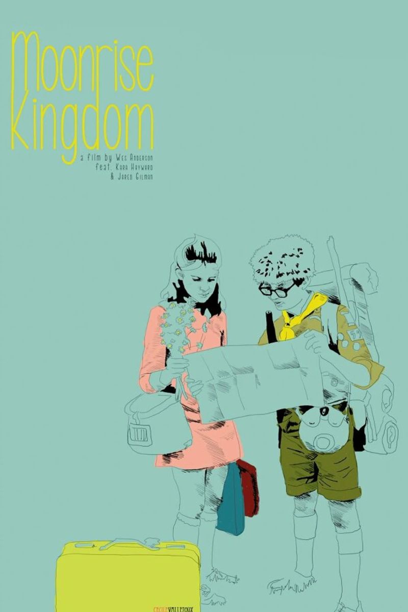 Moonrise Kingdom poster by La Belette Rose
