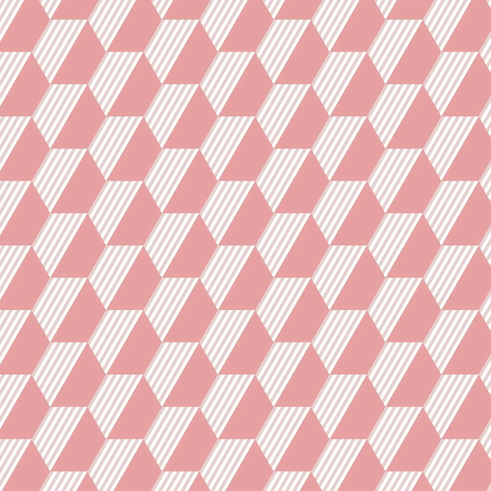 Pink Hexagon Pattern Hahnemühle von amini54