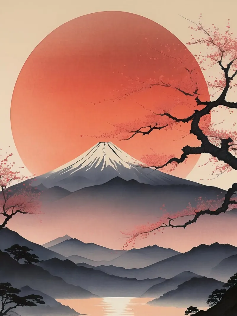 Monte fuji pellicola backlit da ARTVI-SHOP