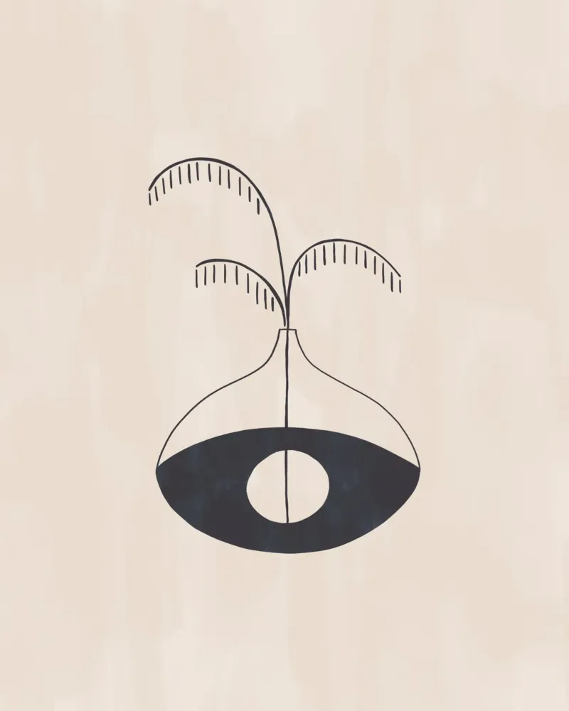 Vaso Evil Eye poster da Ivy Green Illustrations