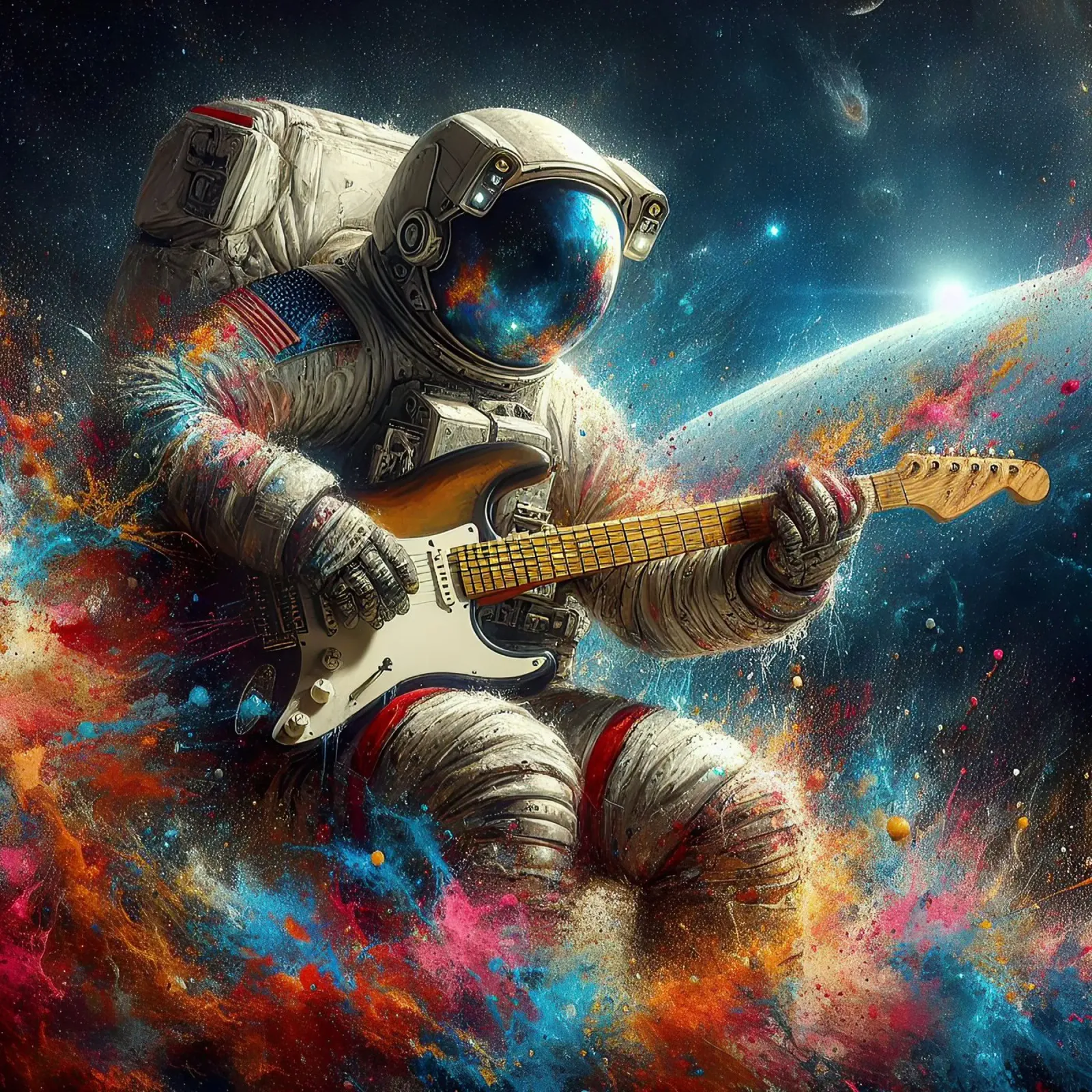 astronauta in concerto pellicola backlit da ARTVI-SHOP
