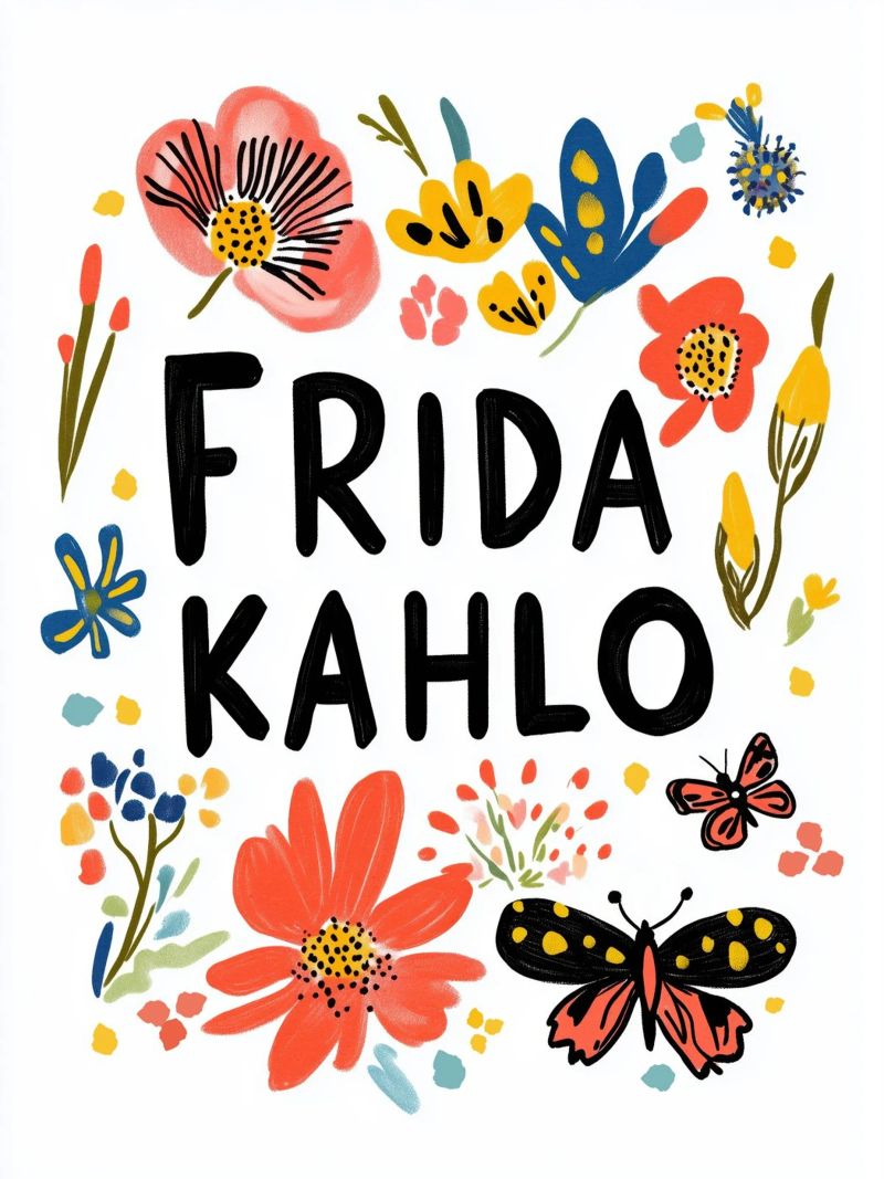 Frida (Floral) alu dibond de treechild