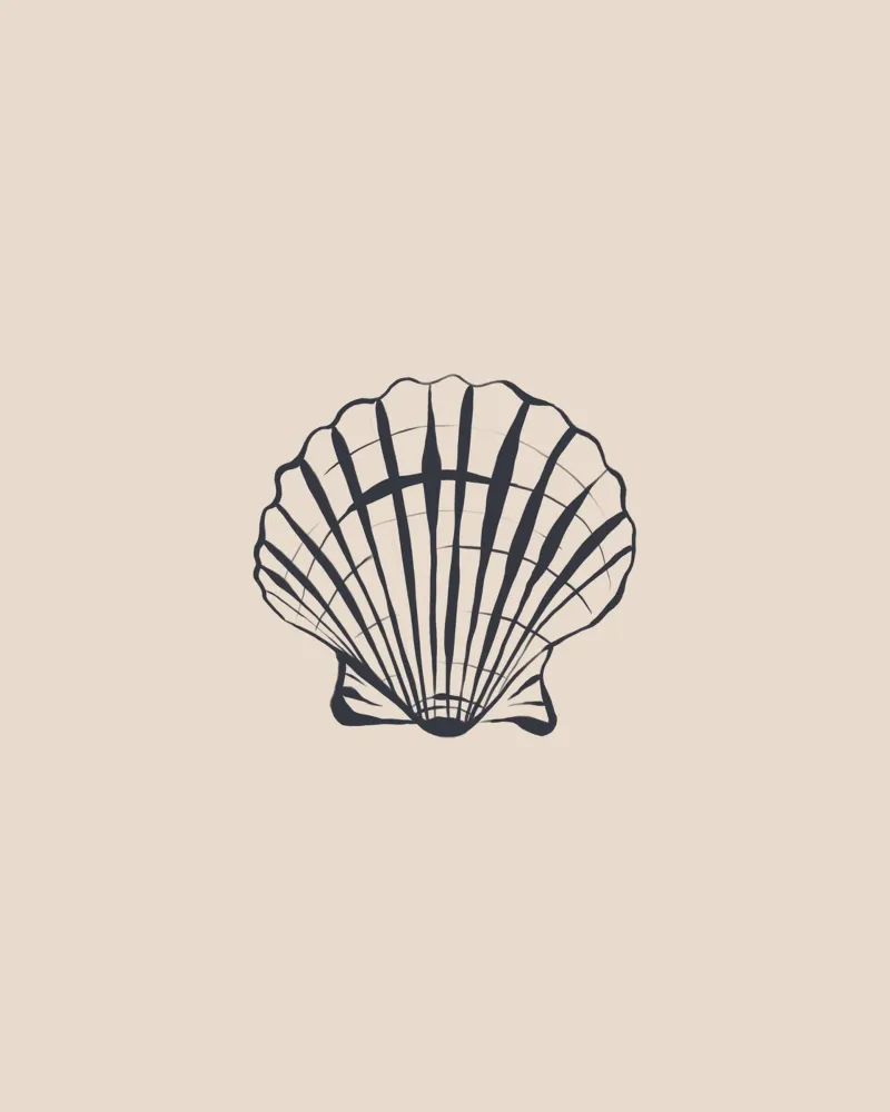 Conchiglia poster da Ivy Green Illustrations
