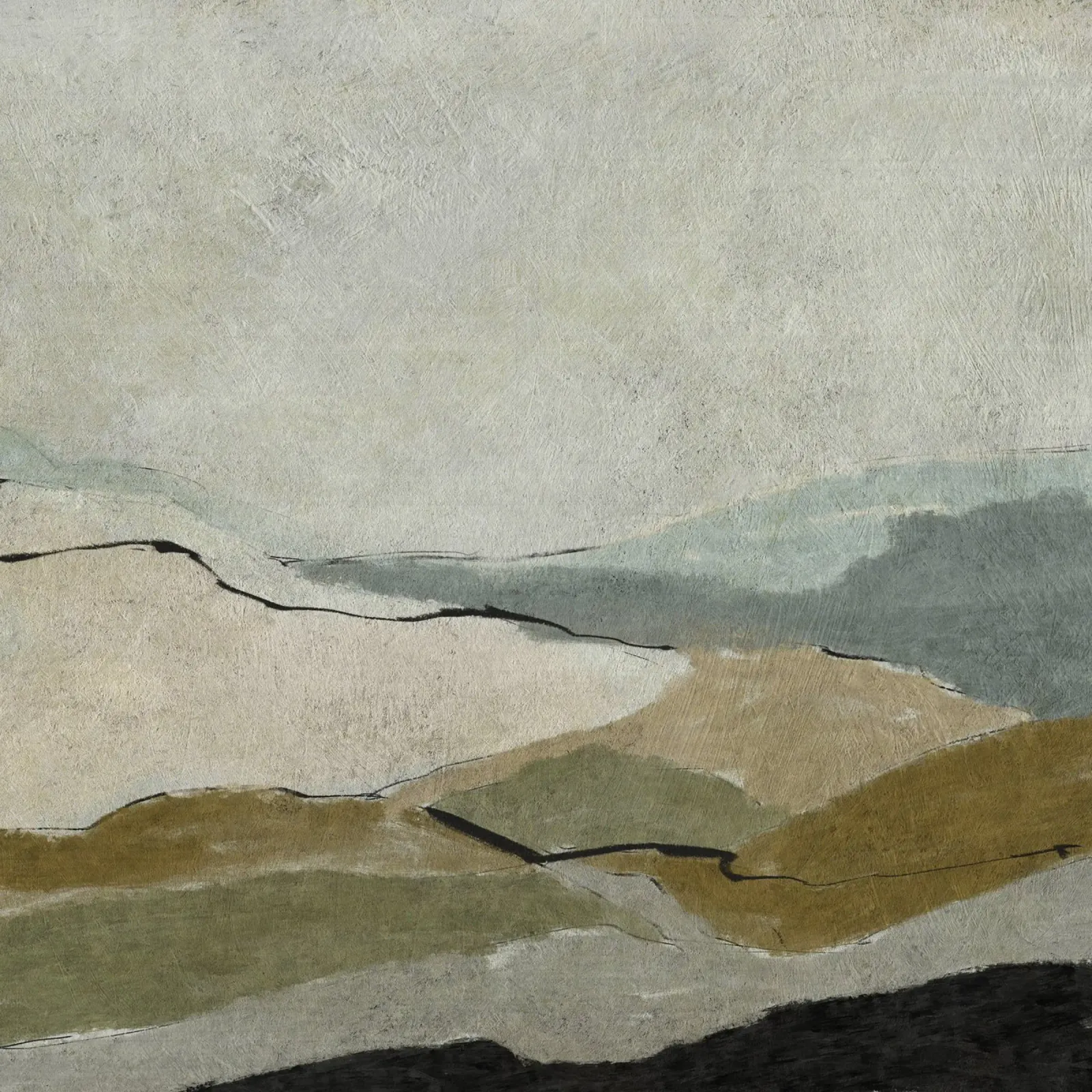Unsichtbare Landschaft Leinwand von Dan Hobday