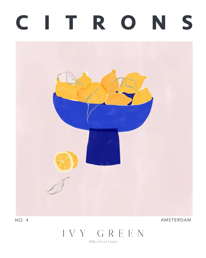 Citrons/ Lemmon-Fall Fashion Vibes hahnemühle by Ivy Green Illustrations
