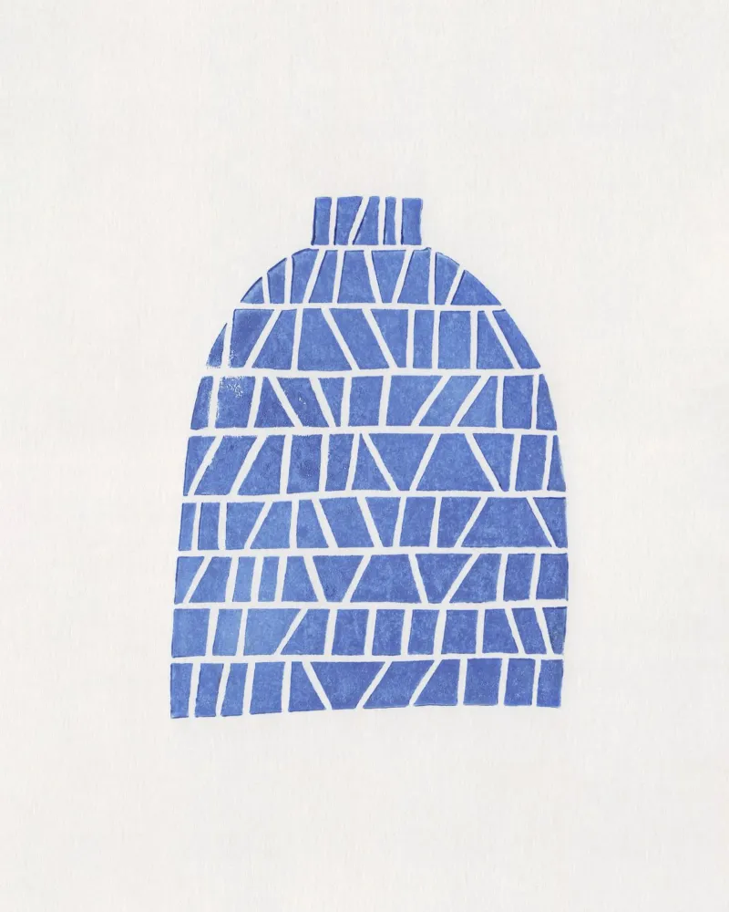 Vase Linocut #5 poster avec cadre en plastique de Alisa Galitsyna