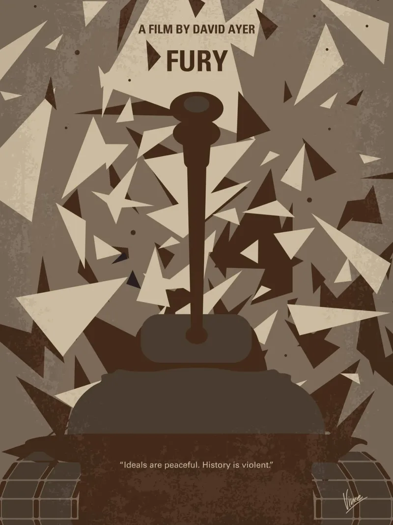 No885 My Fury minimal movie poster poster met kunststof frame van Chungkong