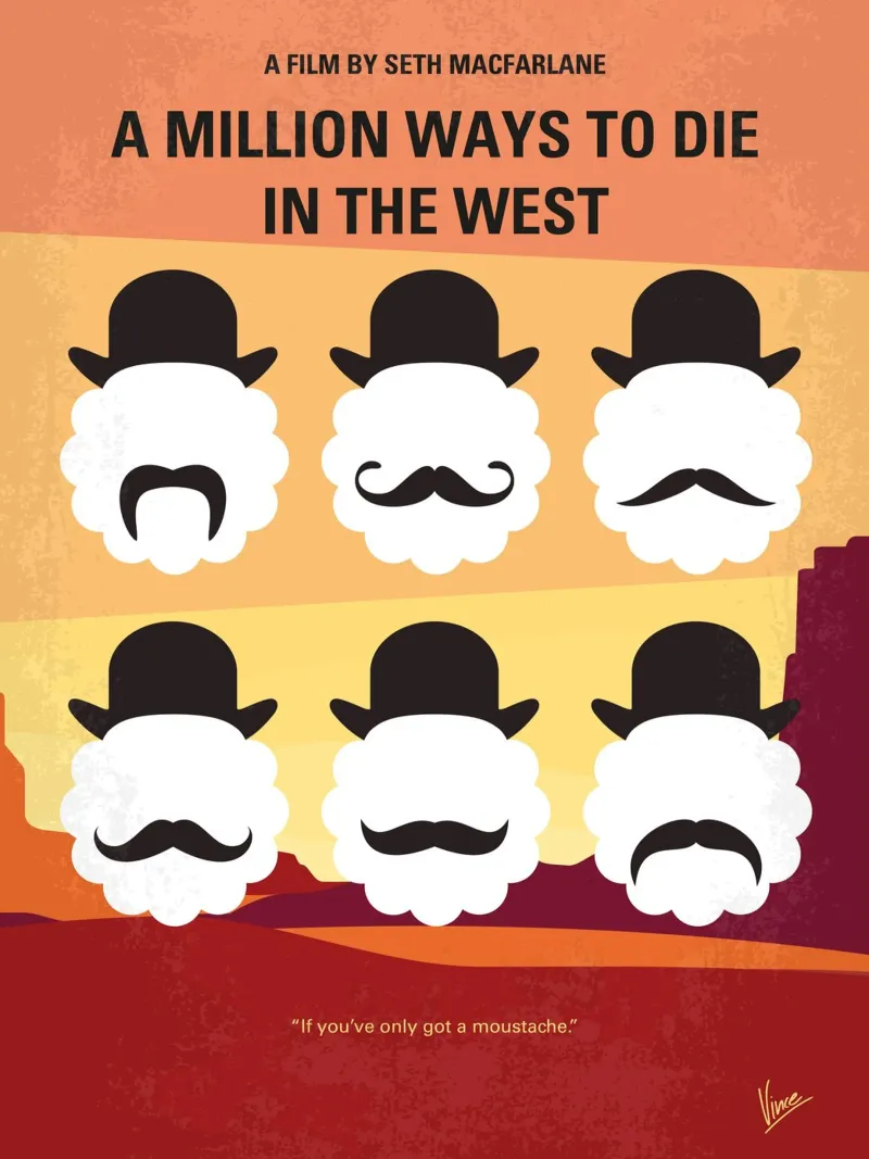 No890 My A Million Ways to Die in the West minimal movie pos alluminio dibond da Chungkong