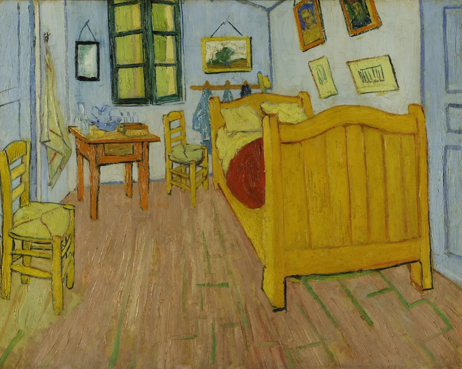 Vincent van Gogh - La camera da letto, 1889 poster con telaio in alluminio da Timeless Artworks