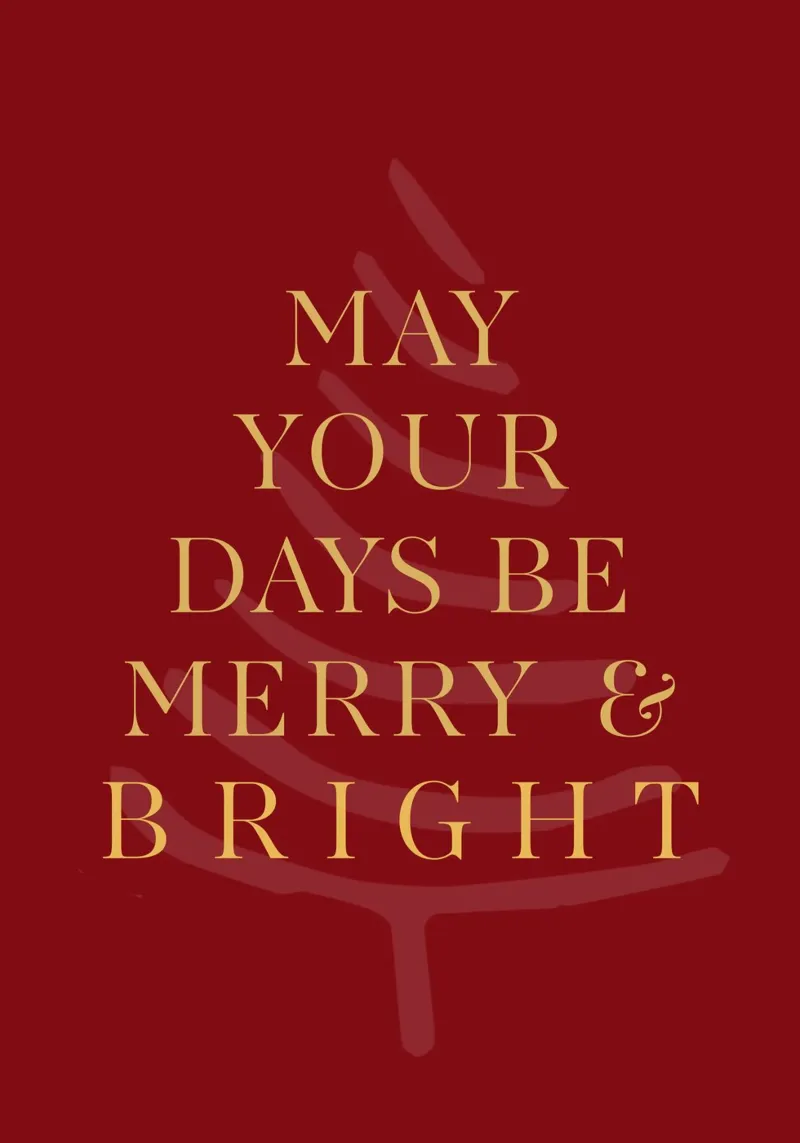 May Your Days Be Merry & Bright Christmas Print canvas with Floater frame by Ayleen