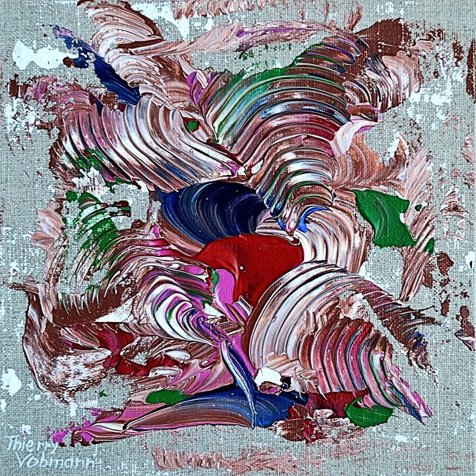 IDEAL GIFT 9 poster con telaio in plastica da Thierry Vobmann Abstract painting