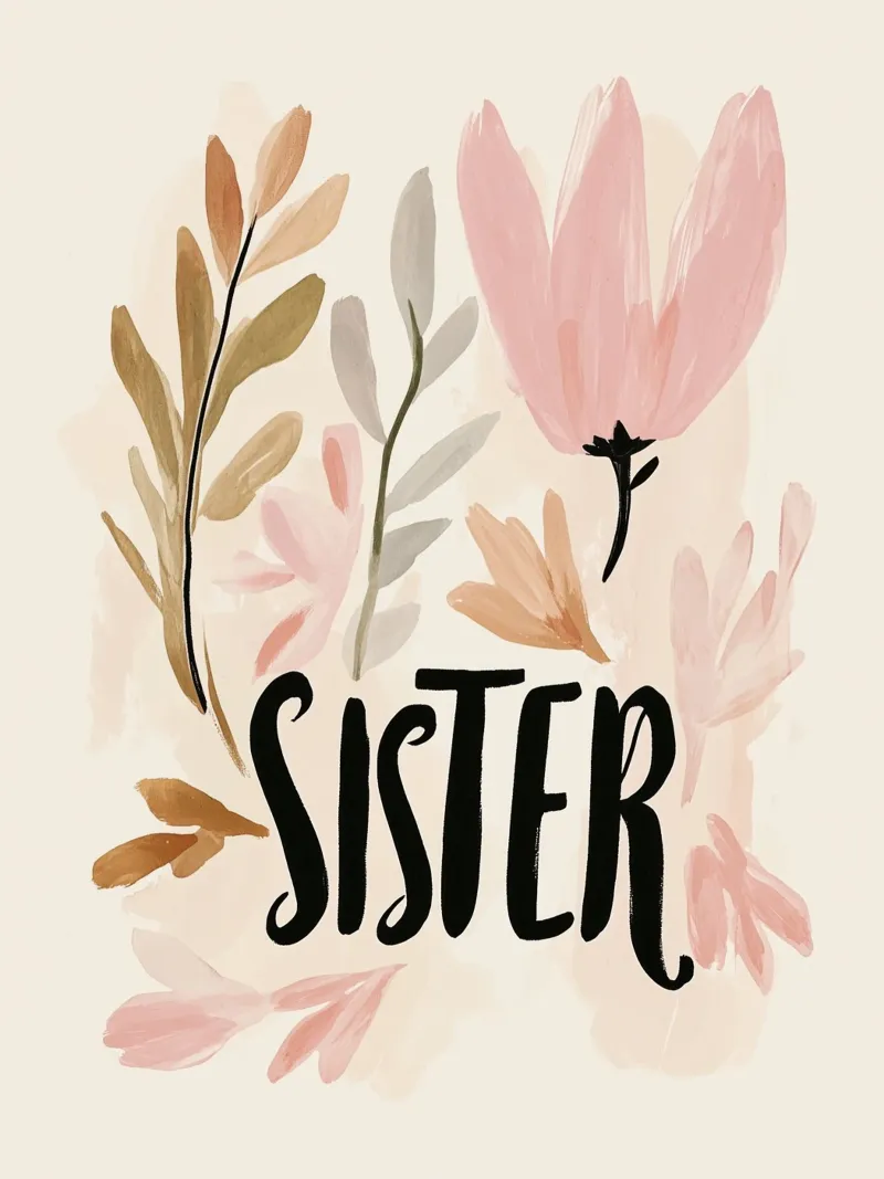 Sister (Version 2) carta hahnemühle da treechild