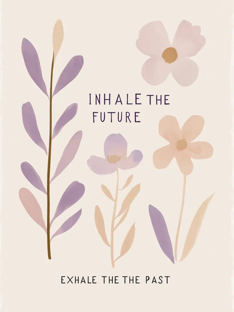 Inhale The Future Exhale The Past carta hahnemühle da treechild
