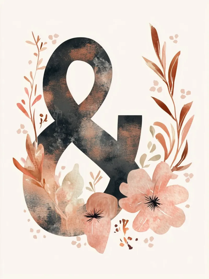 And (Floral Version 2) carta hahnemühle da treechild