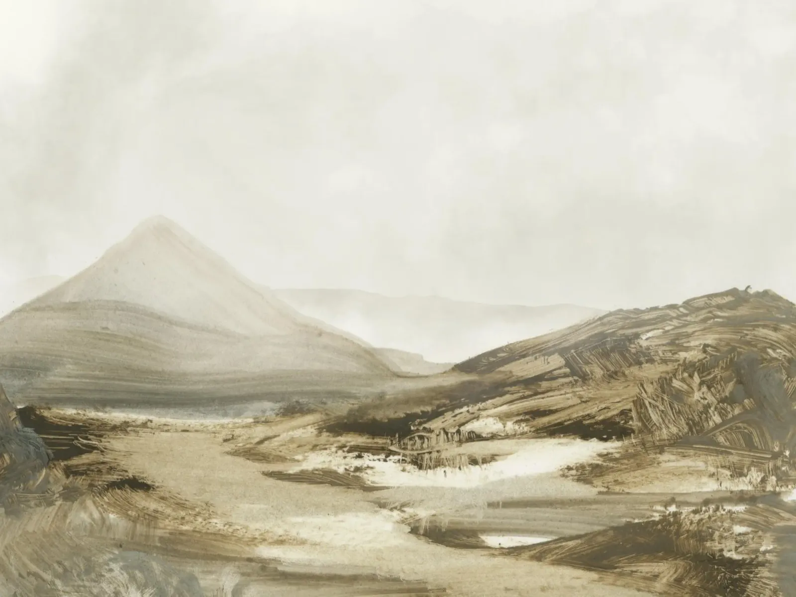 Snowdonia poster with aluminum frame by Dan Hobday