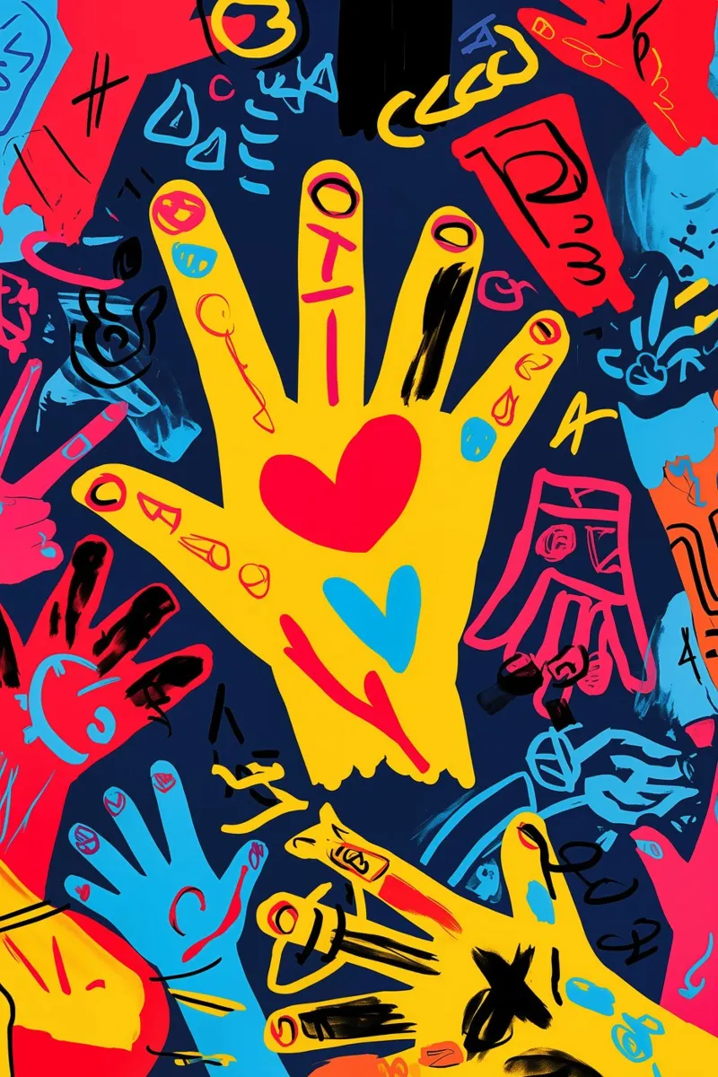 All You Need Is Love | Action Painting poster da Autofocus