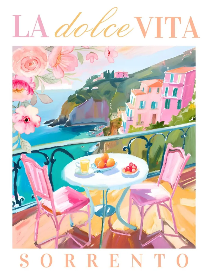 La Dolce Vita Brunch Print pellicola backlit da Bella Studio