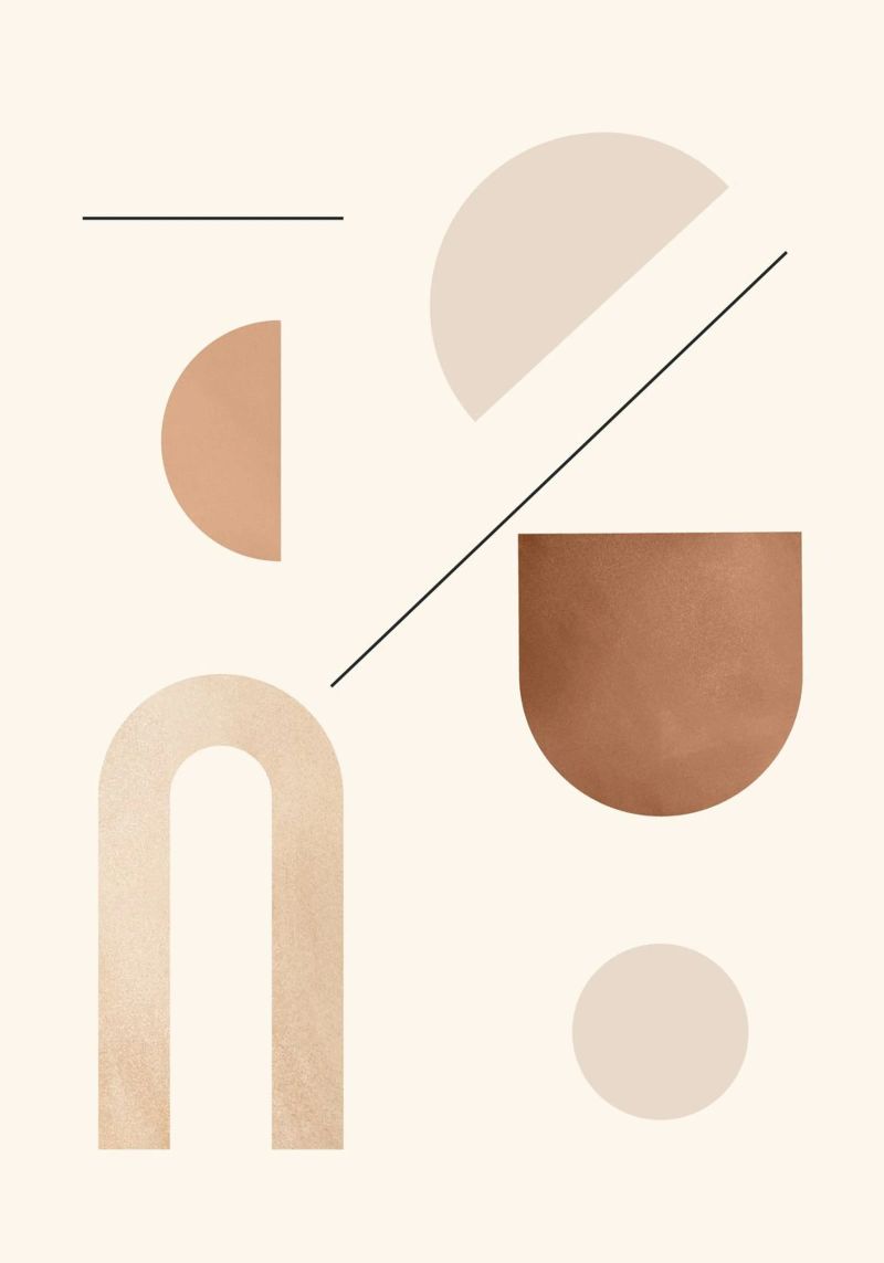 Geometrische Minimalformen 92 Poster von Gaite