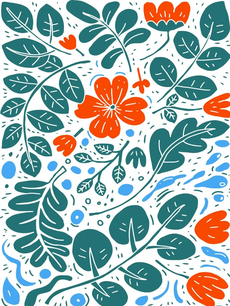 Spring Flowers poster da Artsy Bessy