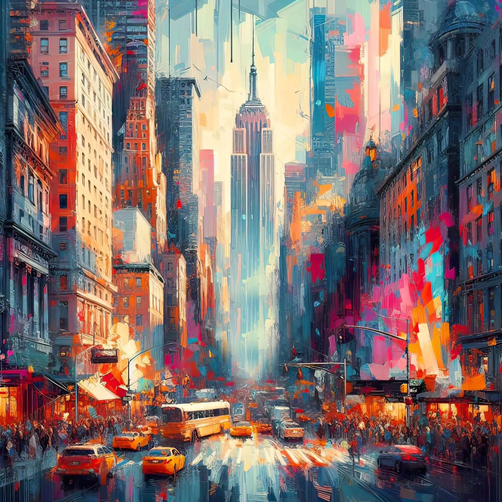 New York Aquarell Poster von ARTVI-SHOP