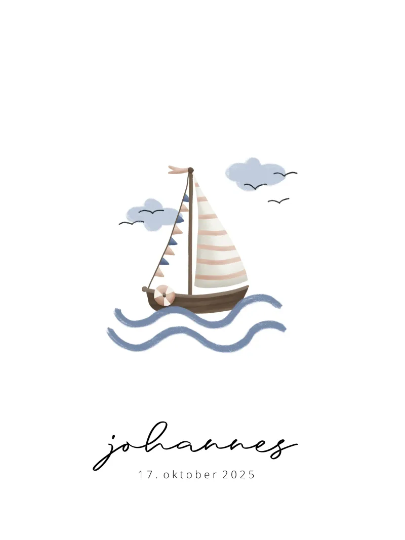 Barca a vela poster da we line studio - design
