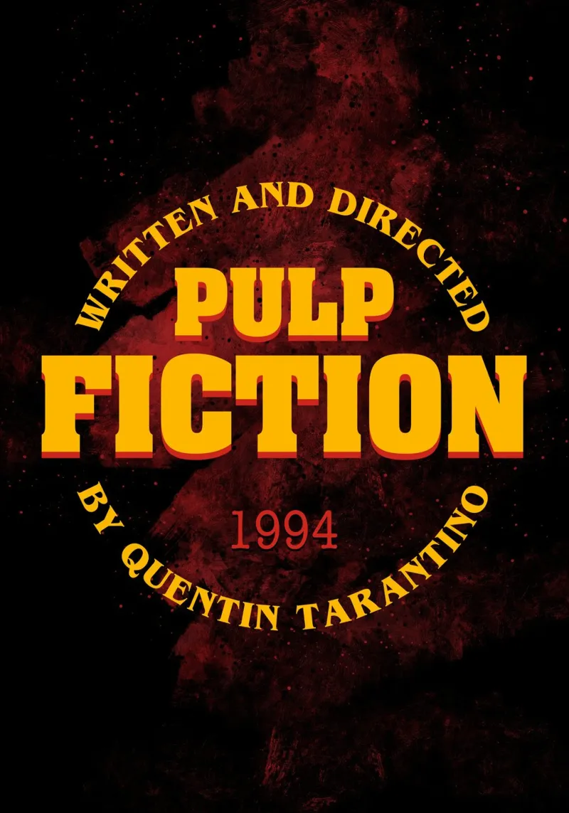 Pulp Fiction Logo pellicola backlit da nabakumov