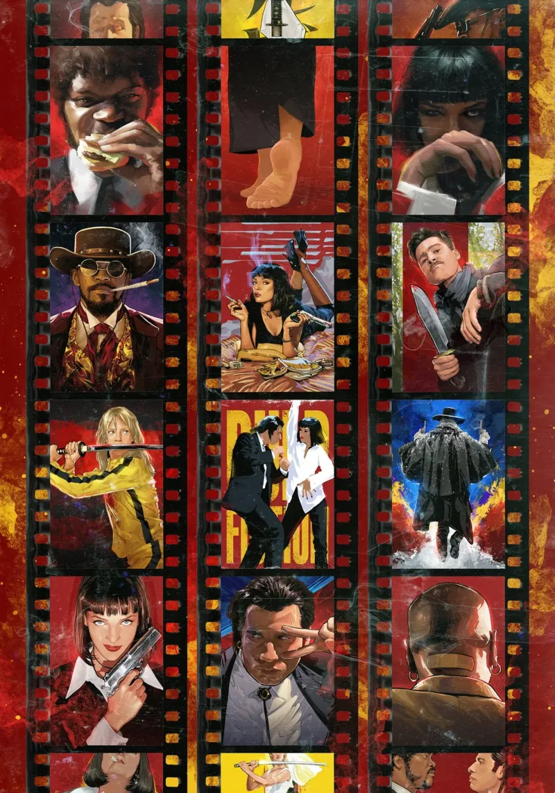 Tarantino Films poster con telaio in plastica da nabakumov