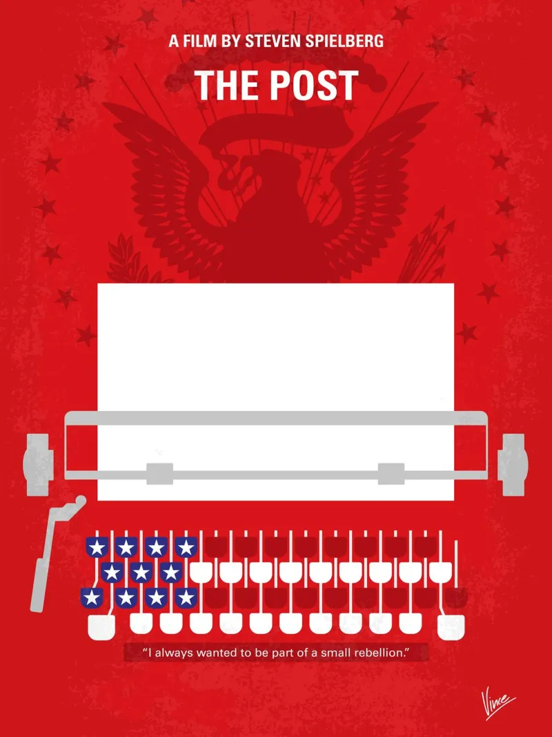 No907 My The Post minimal movie poster plexiglass da Chungkong