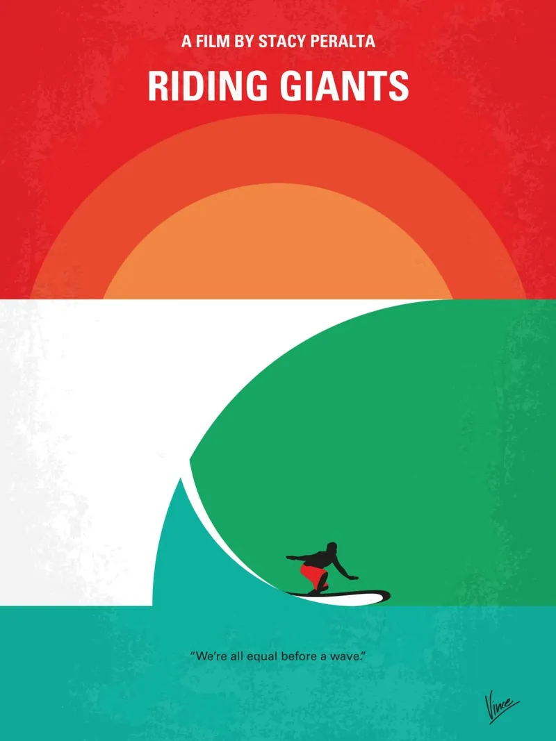 No915 My Riding Giants minimal movie poster carta hahnemühle da Chungkong