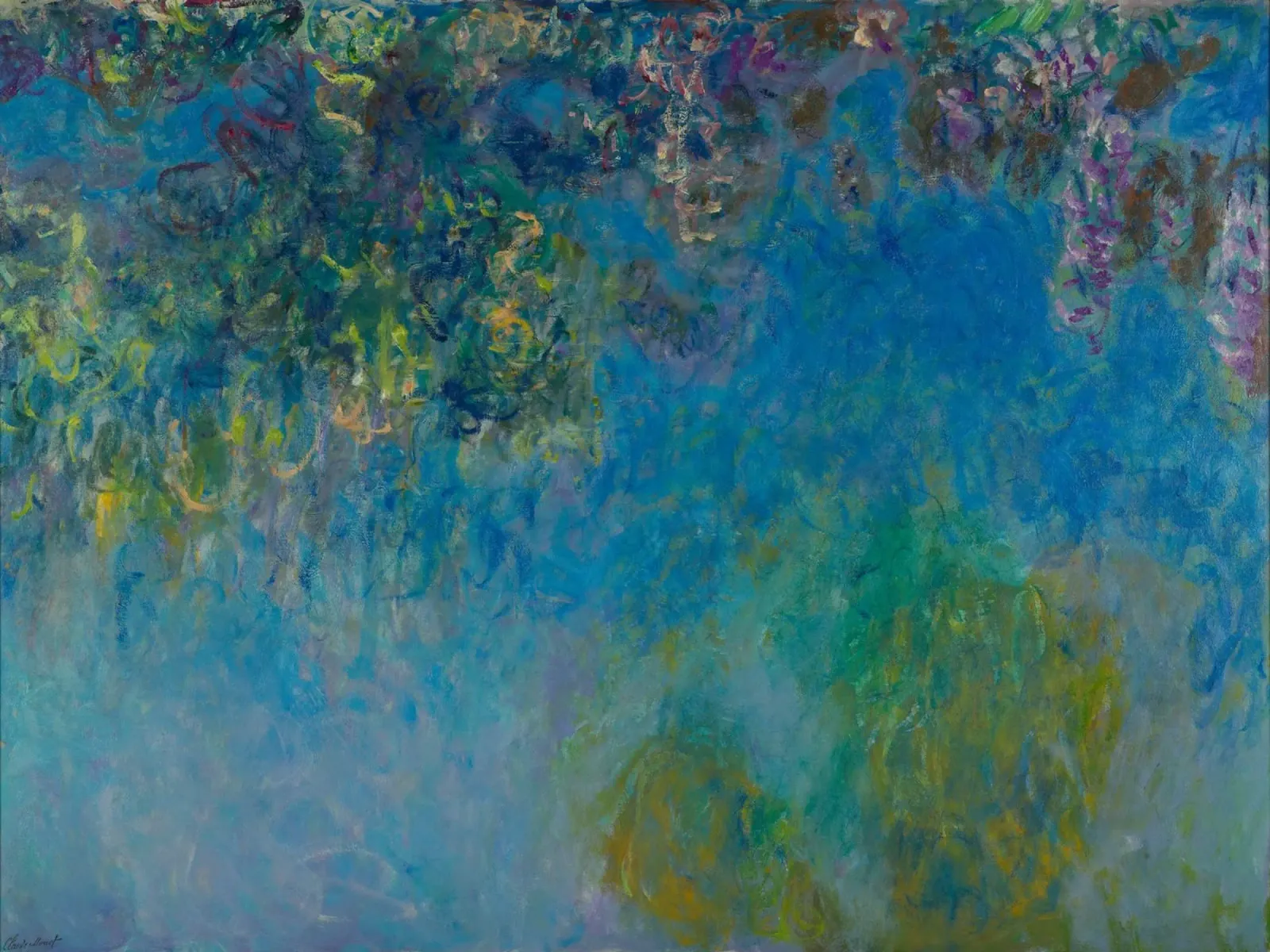 Claude Monet - Glicine 1925 pannello forex da William Store