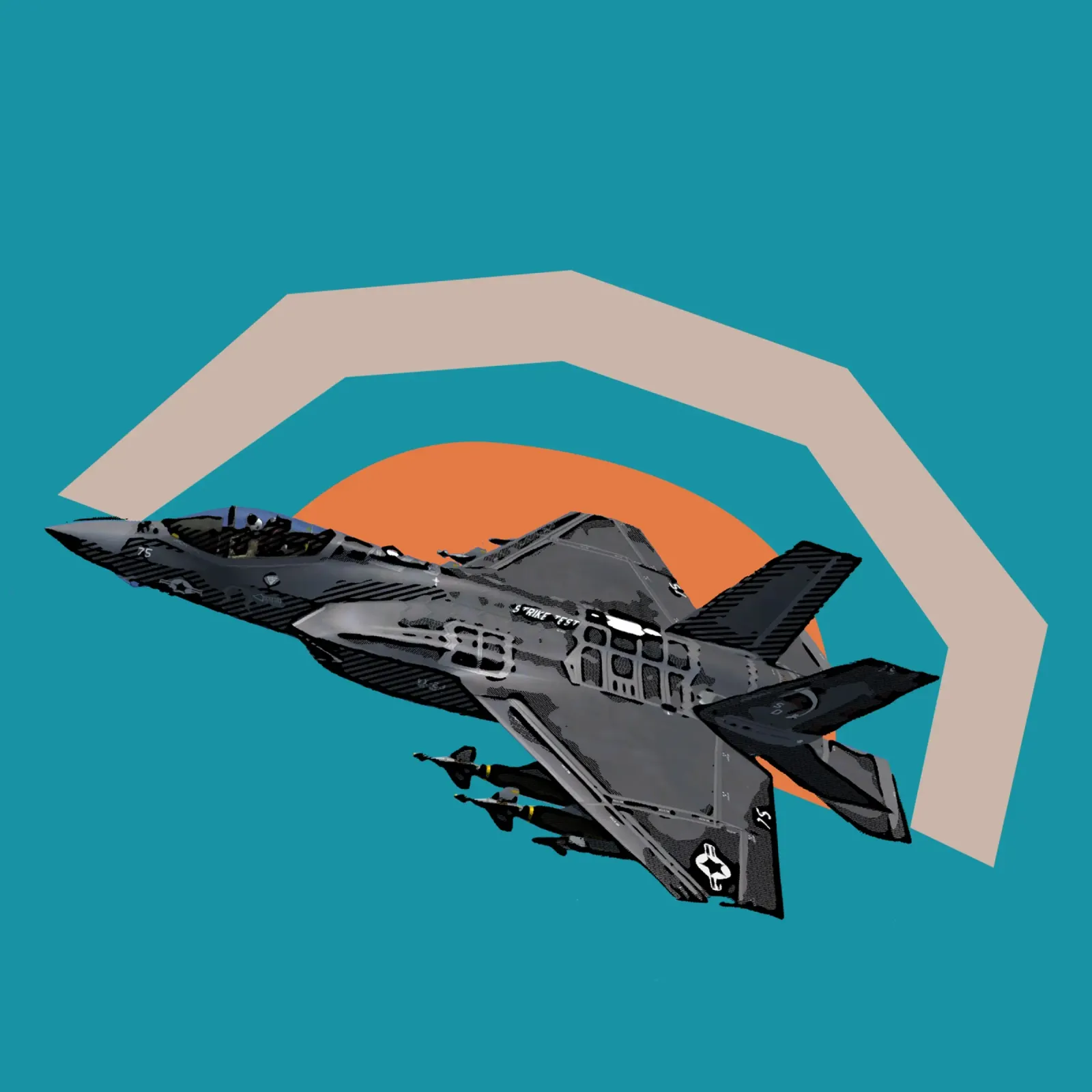 F-35C pellicola backlit da Gunawan Rb