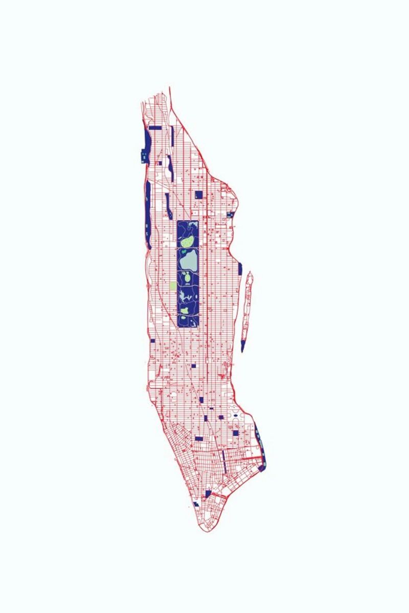 Manhattan Grid Poster von Mattygug