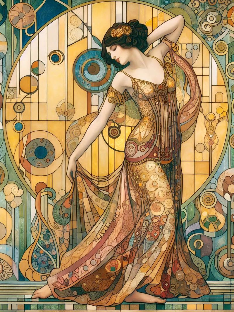 The dancer poster by Art-Nouveau-Dsg