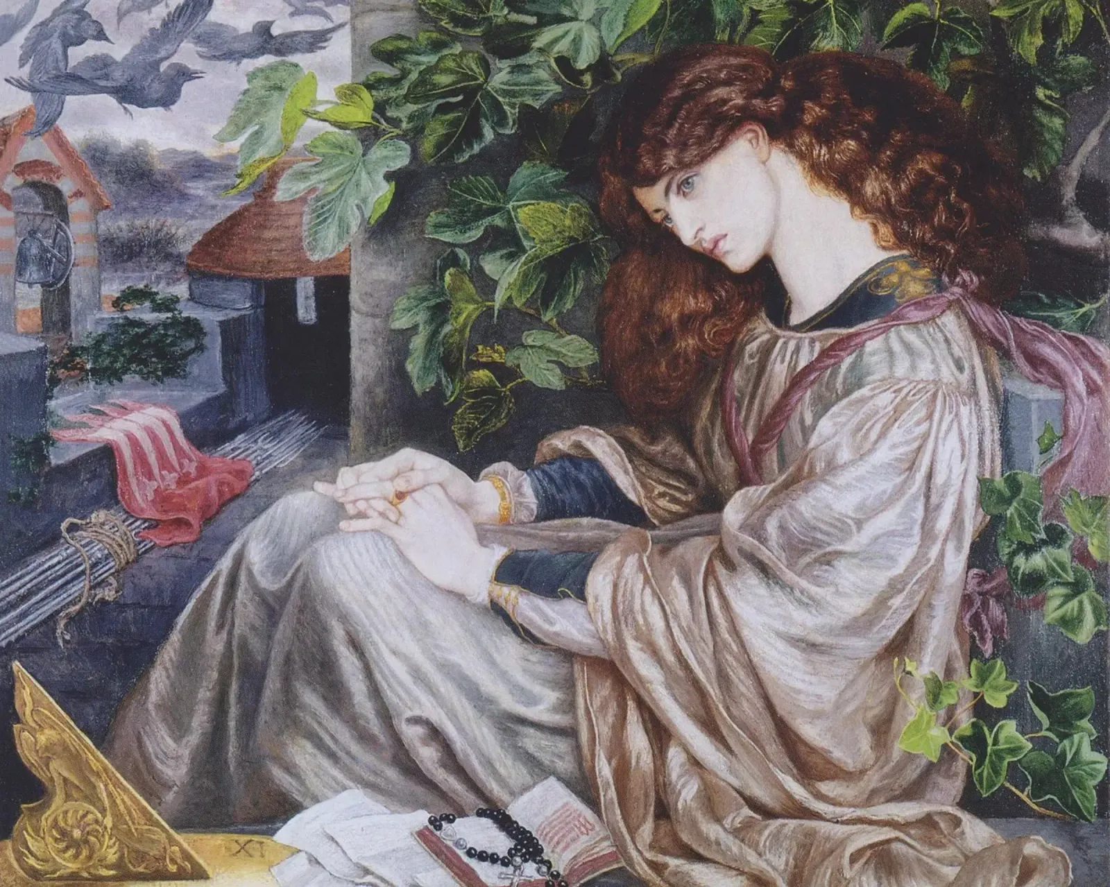 Dante Gabriel Rossetti - Pia de Tolomei pellicola backlit da Timeless Artworks