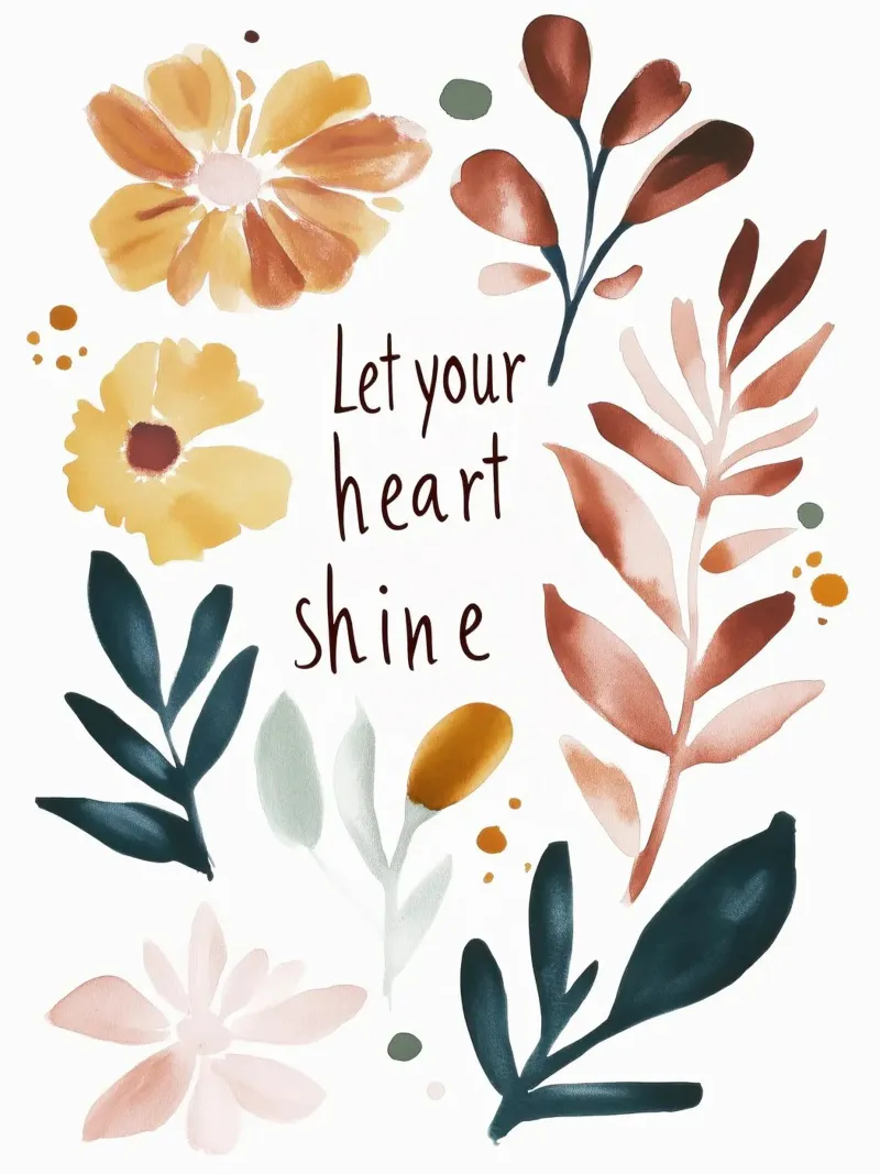 Let Your Heart Shine (Version 1) plexiglass da treechild