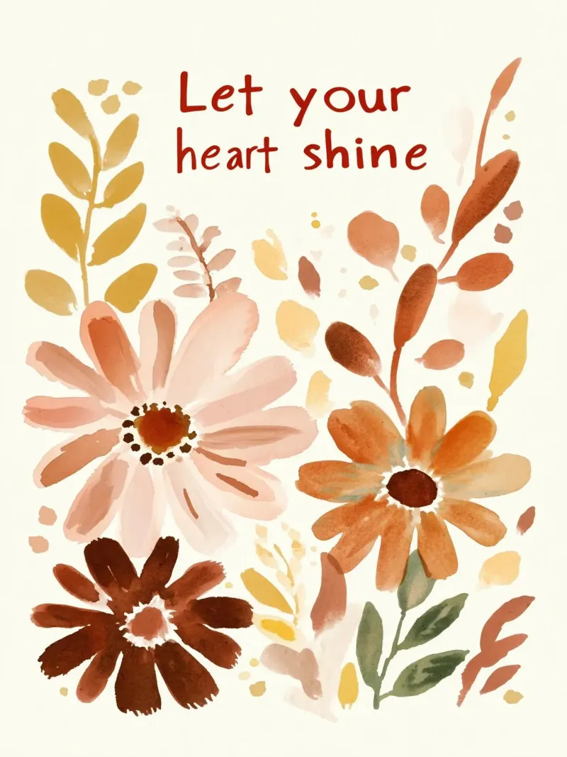 Let Your Heart Shine (Version 2) plexiglass da treechild