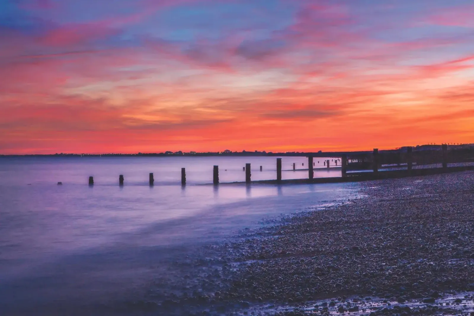 Hythe Sunset carta hahnemühle da Dave Hare Photography