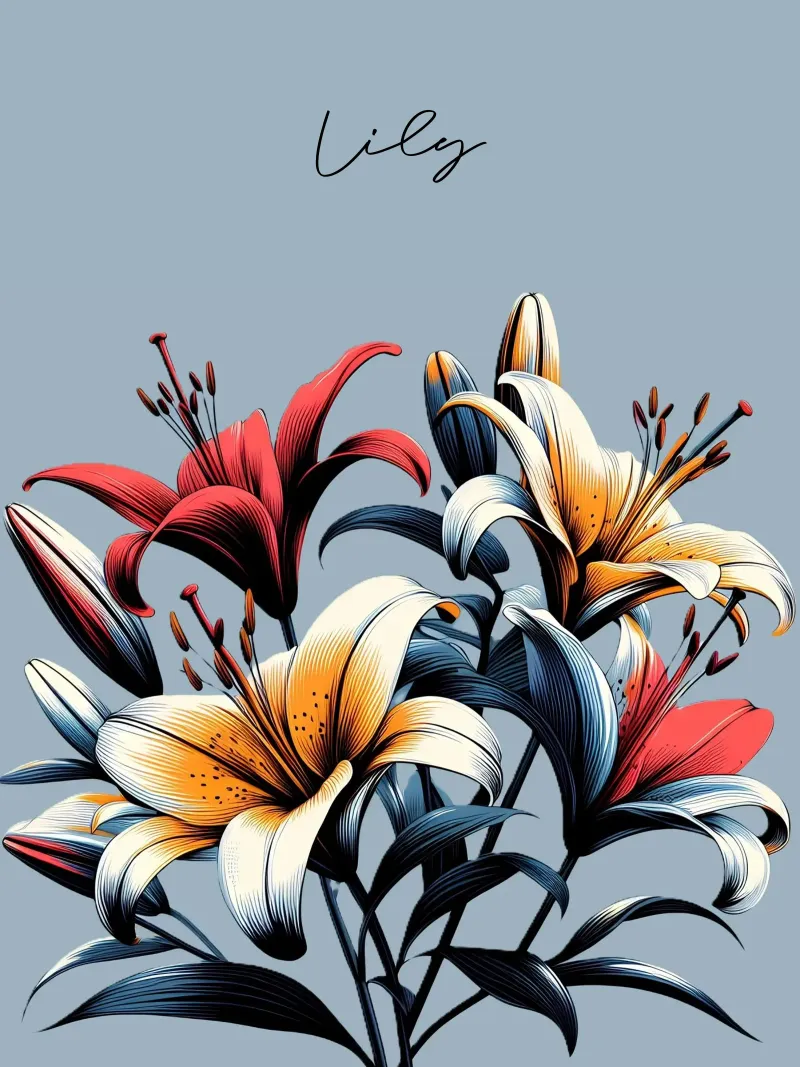 Gigli poster con telaio in alluminio da Digital Naive