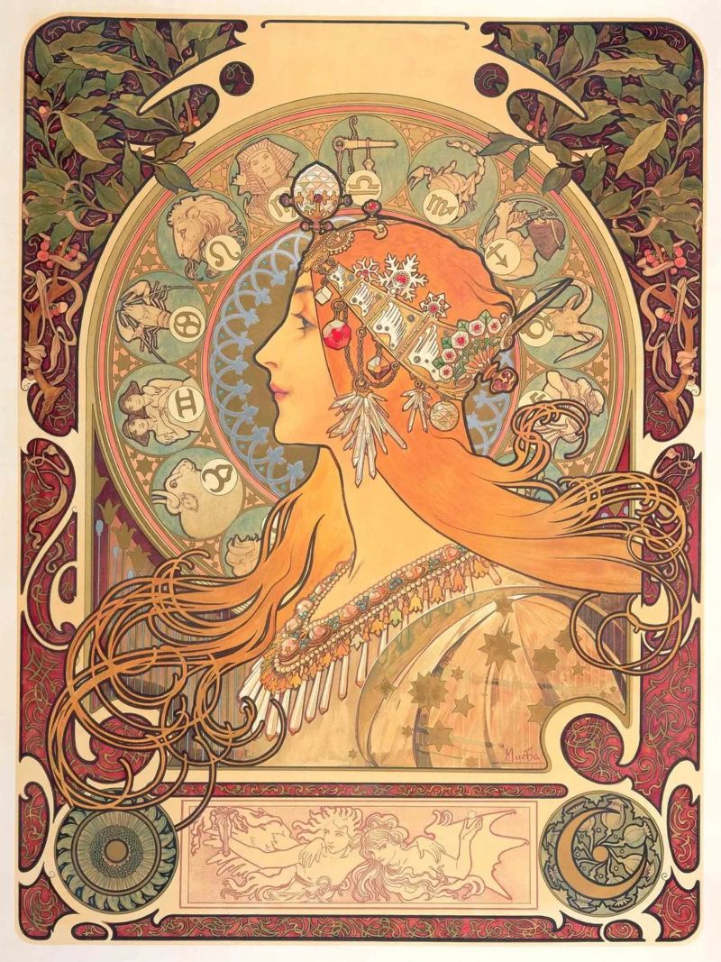 Alphonse mucha - zodiaque poster de William Store