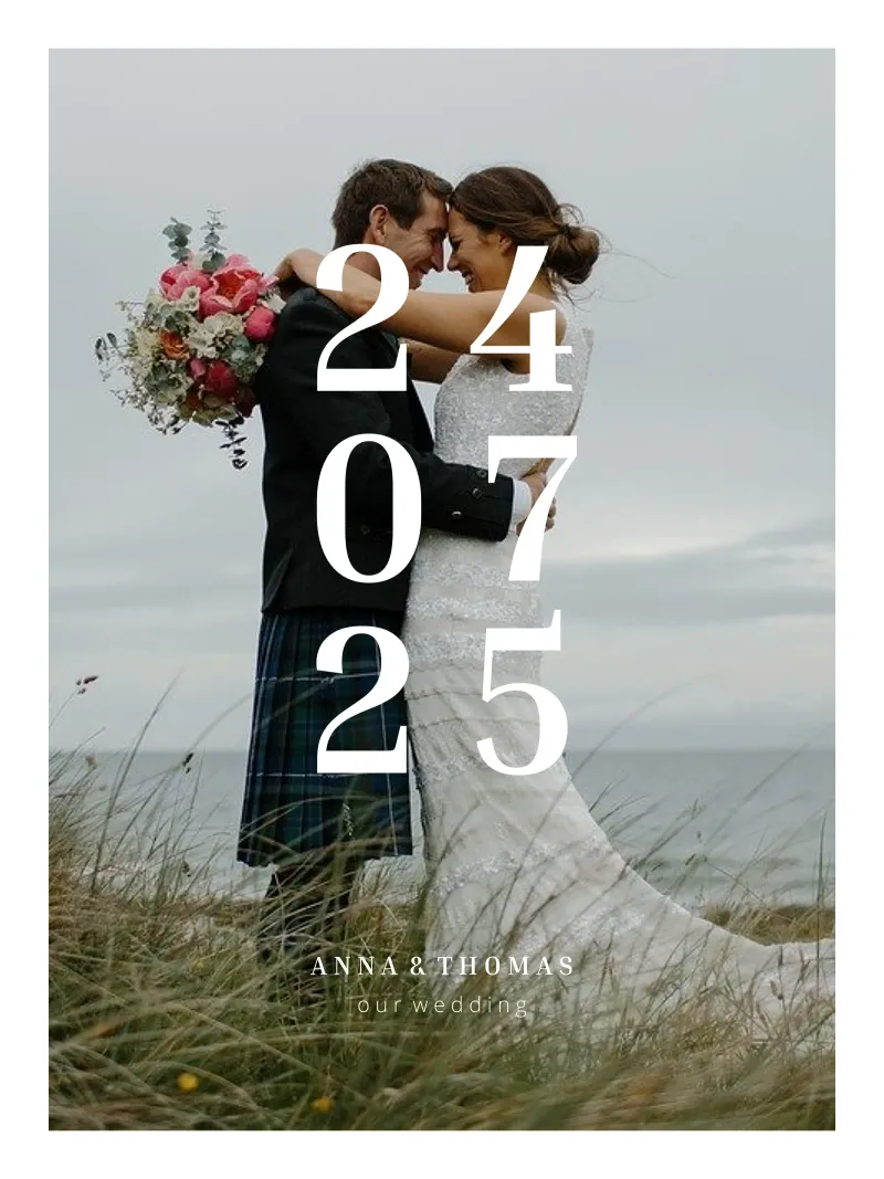 Our wedding poster with plastic frame by we line studio - design