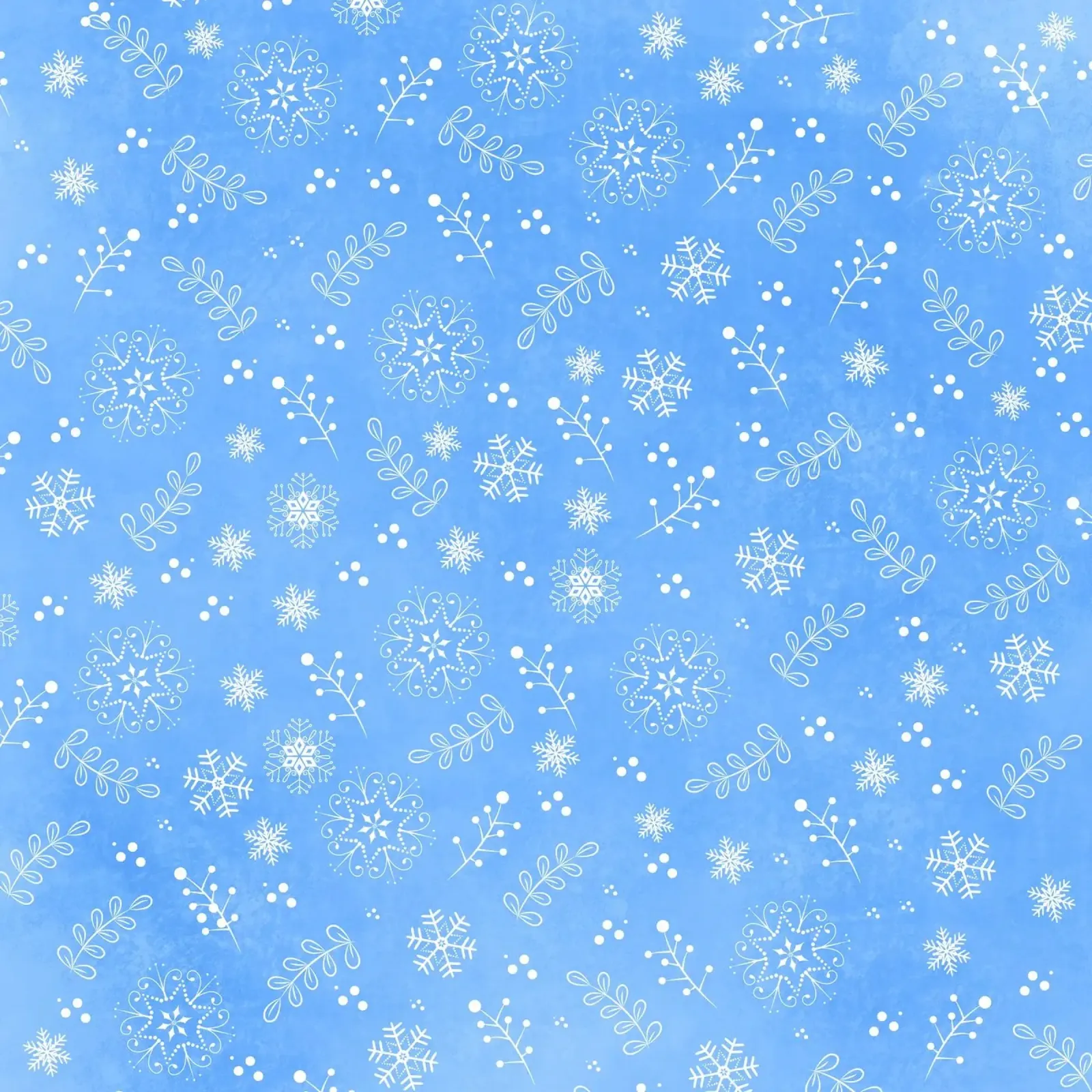 Motivo invernale di fiocchi di neve e cristalli di ghiaccio stilizzati poster con telaio in legno da CalliLetters
