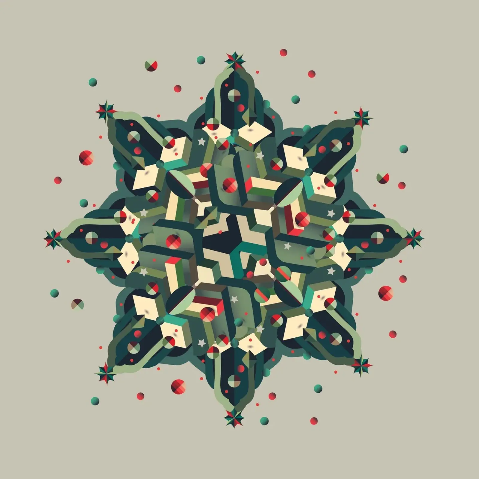 Festive poinsettia for a magical atmosphere acrylic glass by namosh