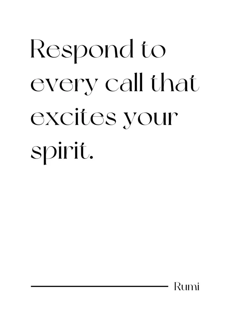 Respond to every call quote canvas with Floater frame by Paigaam Studio