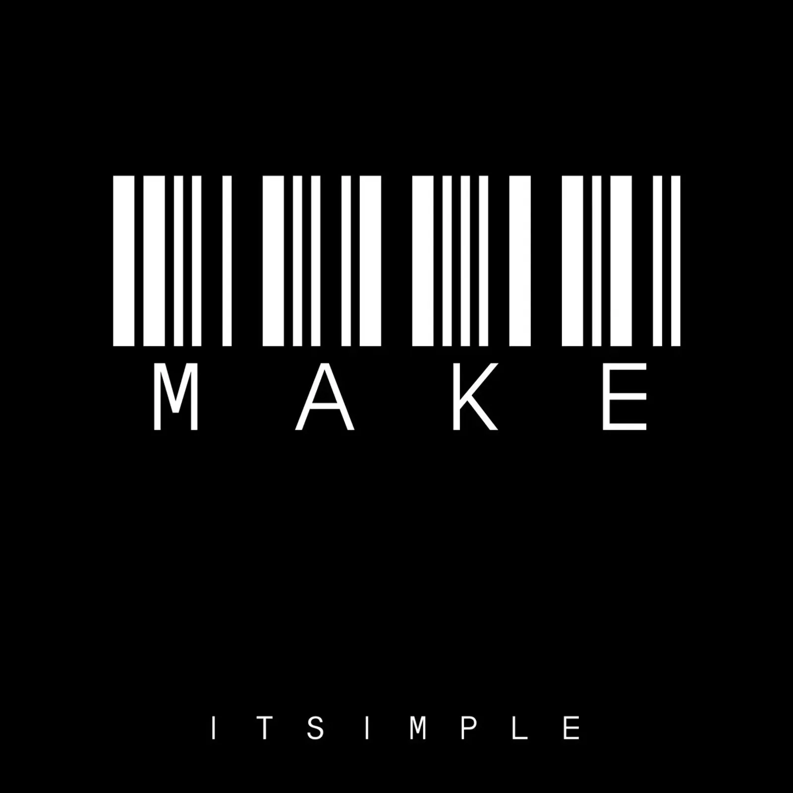 Barcode MAKE Black plexiglass da steffi | wordART